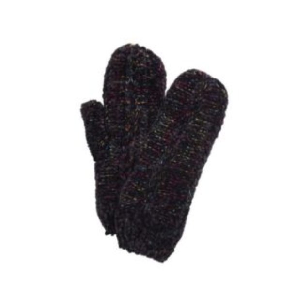 NWT INC International Concept Space Dye Mittens in Black - Picture 1 of 8